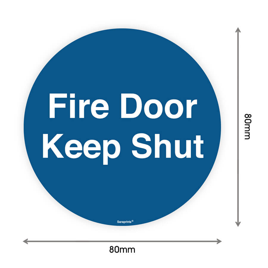 Fire Door Keep Shut Sign Sticker