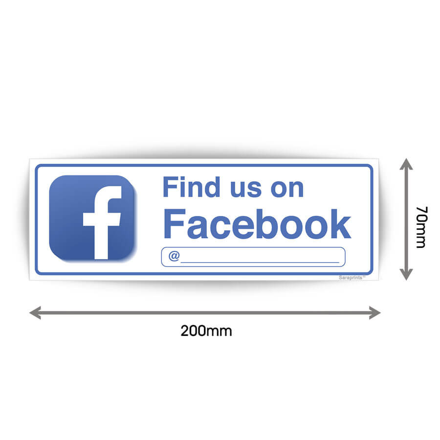 Find Us On Facebook Sticker