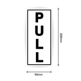 Pull Sign sticker