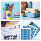 Jumbo Name Labels Pack - Plain Colours