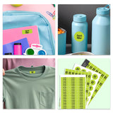 Jumbo Name Labels Pack - Plain Colours