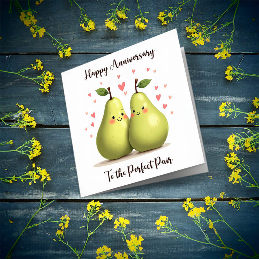 Anniversary Card - For - Couples - Happy Anniversary to the Perfect Pair