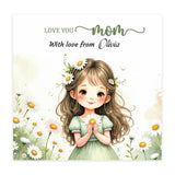 Mom Birthday Card with Name