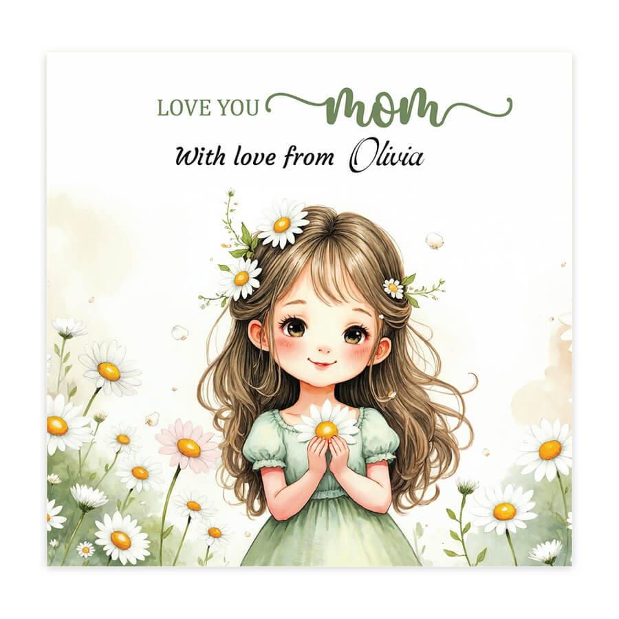 Mom Birthday Card with Name