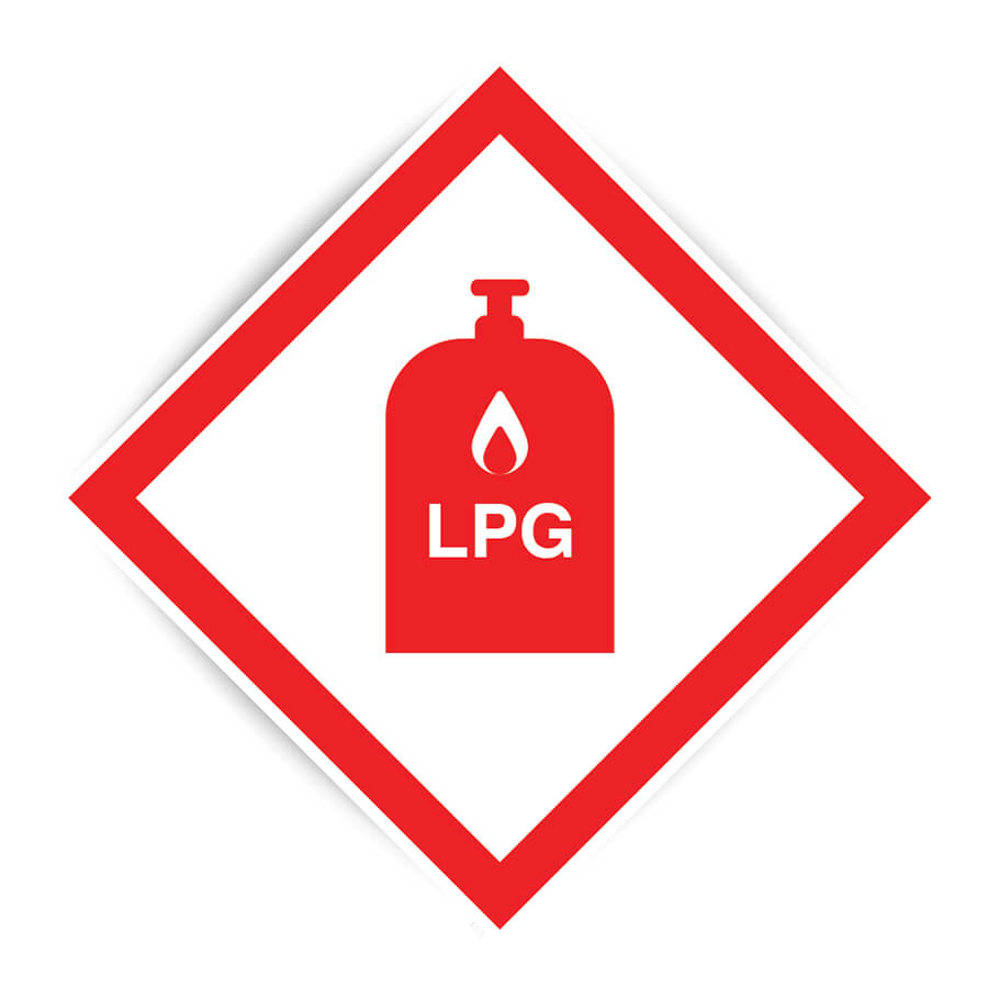 Sign Sticker - LPG Warning Sticker