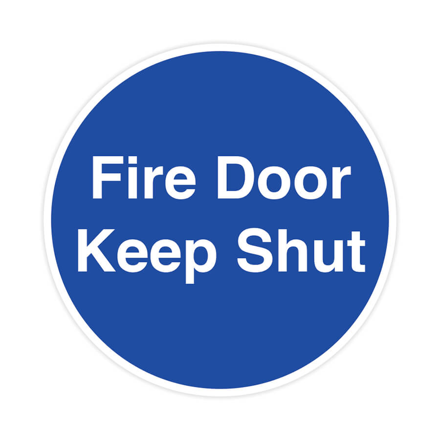 fire door keep shut sign