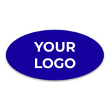 Personalised Logo Stickers - Oval - White Vinyl