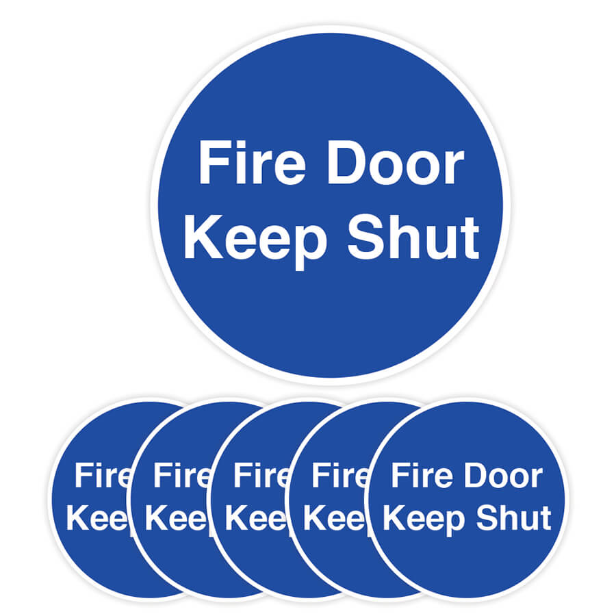 fire door signs self adhesive