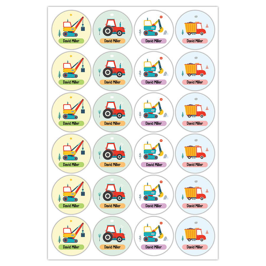 Construction name label