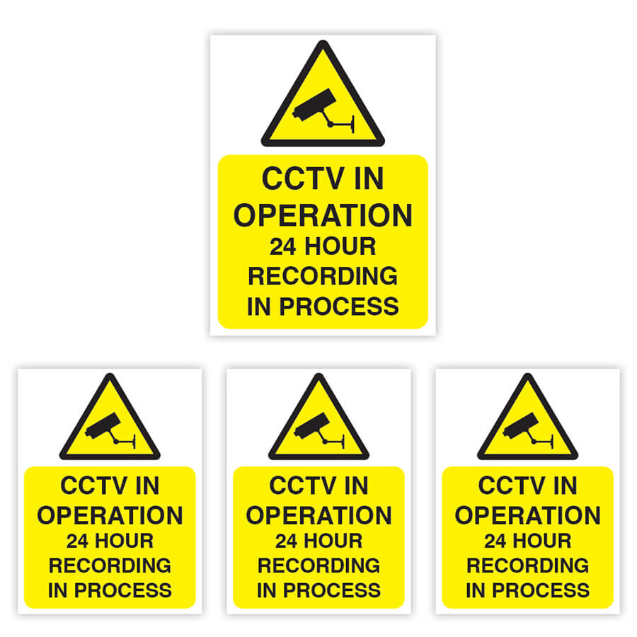 cctv window stickers