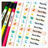 Stick-on clothing labels for kids