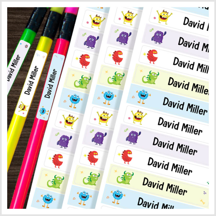 Premium quality name labels – waterproof, fade-resistant, and long-lasting