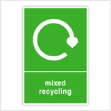 Mixed Recycling Bin Sticker