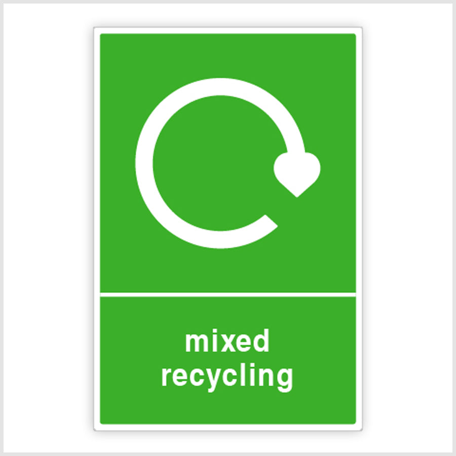Mixed Recycling Bin Sticker