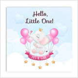 Welcoming Baby Card - Unisex Design for Boys and Girls