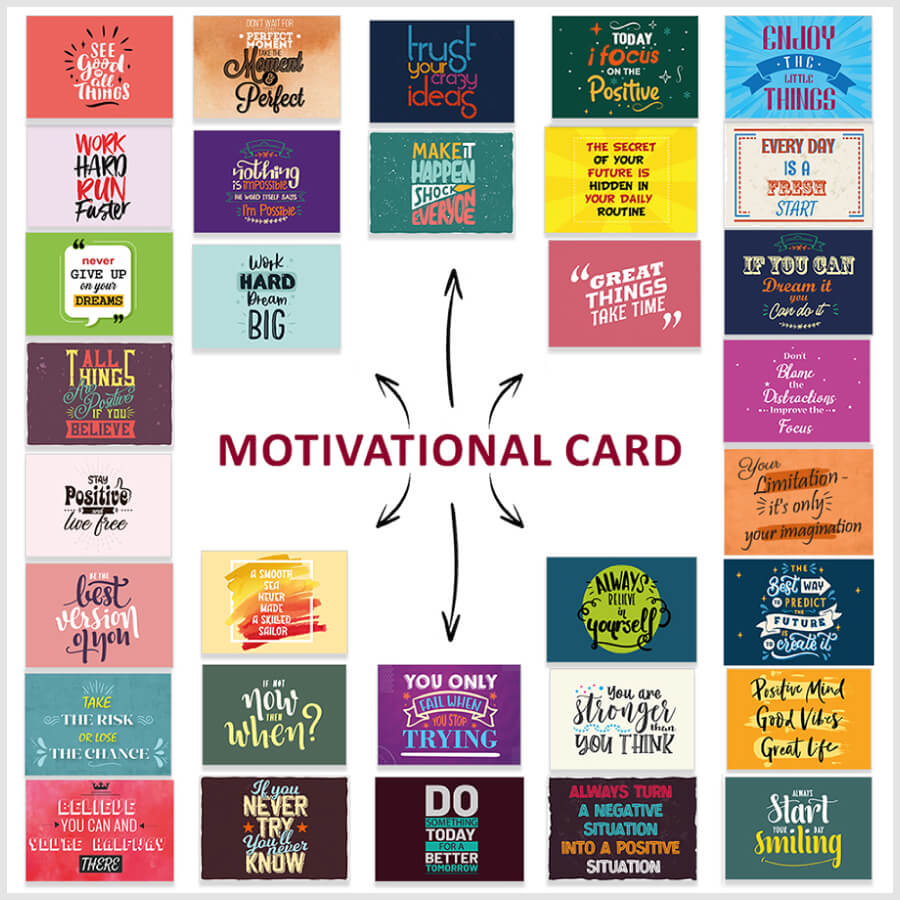 Encouraging Activity Motivational Postcards/Encouragement Post card/Positivity Cards ...