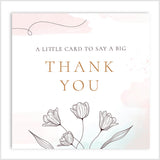 Elegant Floral Thank You Card With Matching Envelope
