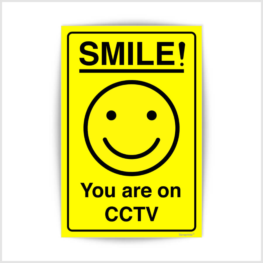 Smile You Are On CCTV Camera Sticker
