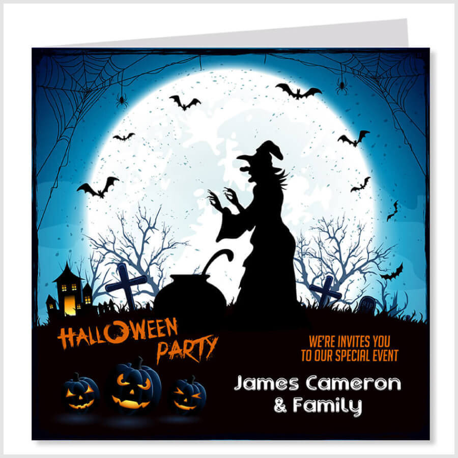 Personalised Halloween Greeting Card