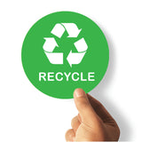 Green Recycle & Black Trash Bin Stickers