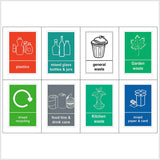 Mixed Recycling Bin Signs Stickers