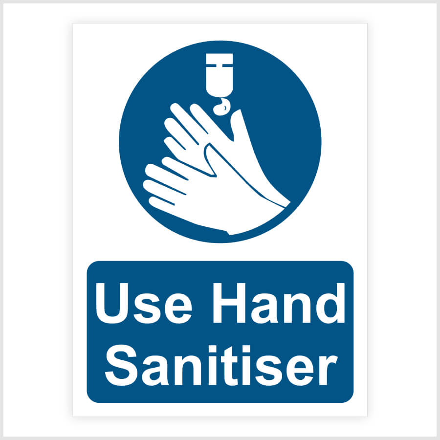 Use Hand Sanitiser Sign Sticker