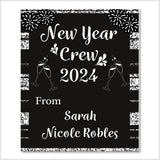 Personalised Happy New Year Wine Labels