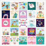 Cute And Colorful Kids Birthday Cards