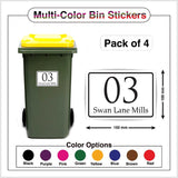 Personalized Wheelie Bin Stickers
