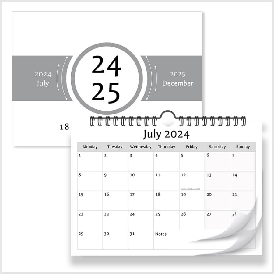 18-Month A4 Wall Calendar 2025 – Organise Your Year with Our 2025 Calendar