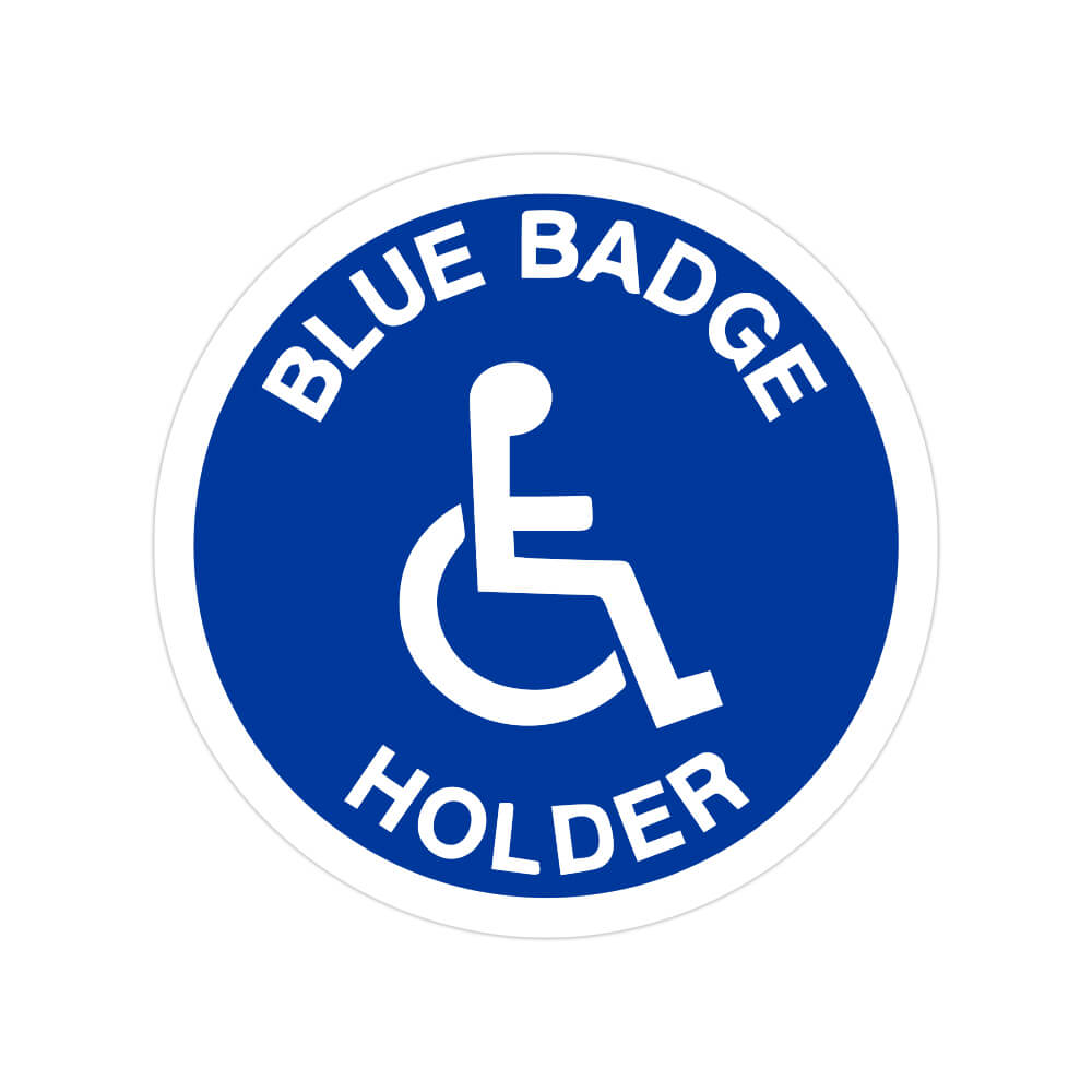 Blue badge Stickers