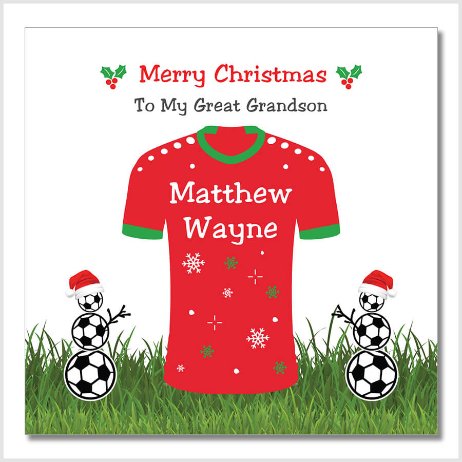 cards xmas personalised