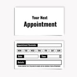 Stay On Track with Our Custom Appointment Reminder Cards