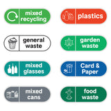 recycling stickers for bins