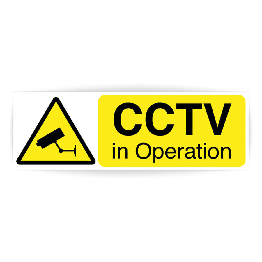 cctv sign sticker