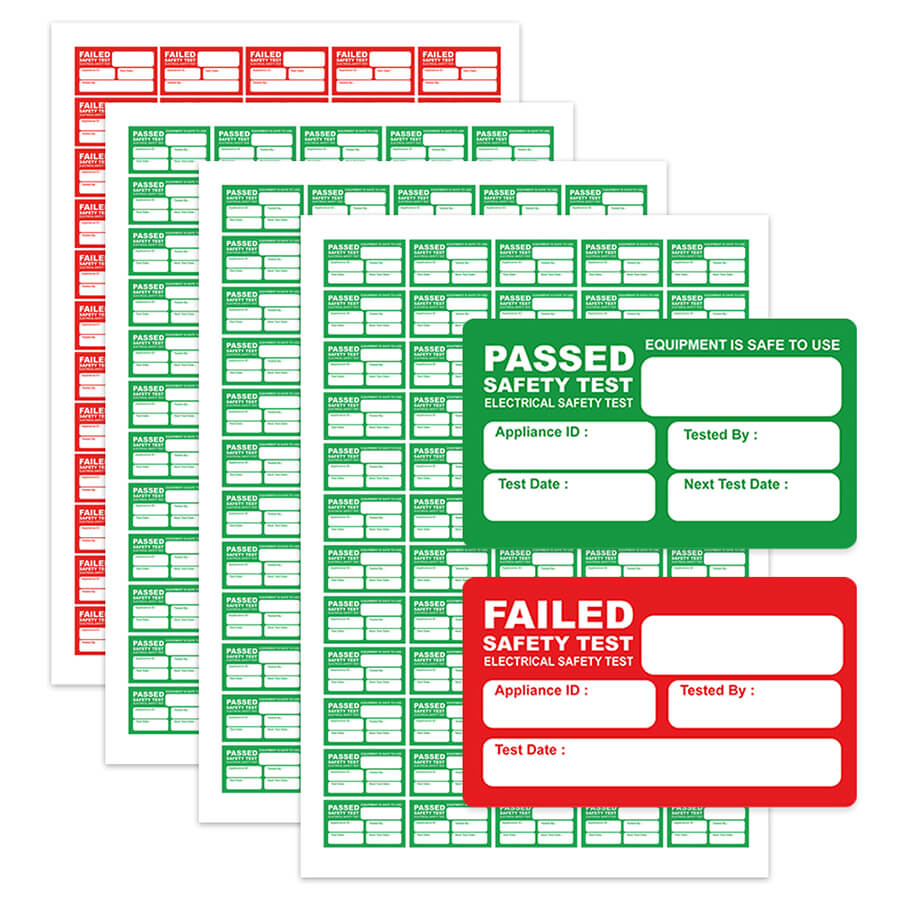 Pac Test Label Pat Safety Test Sticker/Pass Pat Testing Labels/Green Pat Labels ...