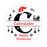 Christmas Letter C Sticker