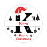 Christmas Letter K Sticker