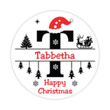 Christmas Letter T Sticker