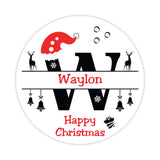 Christmas Letter W Sticker