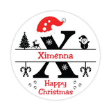 Christmas Letter X Sticker