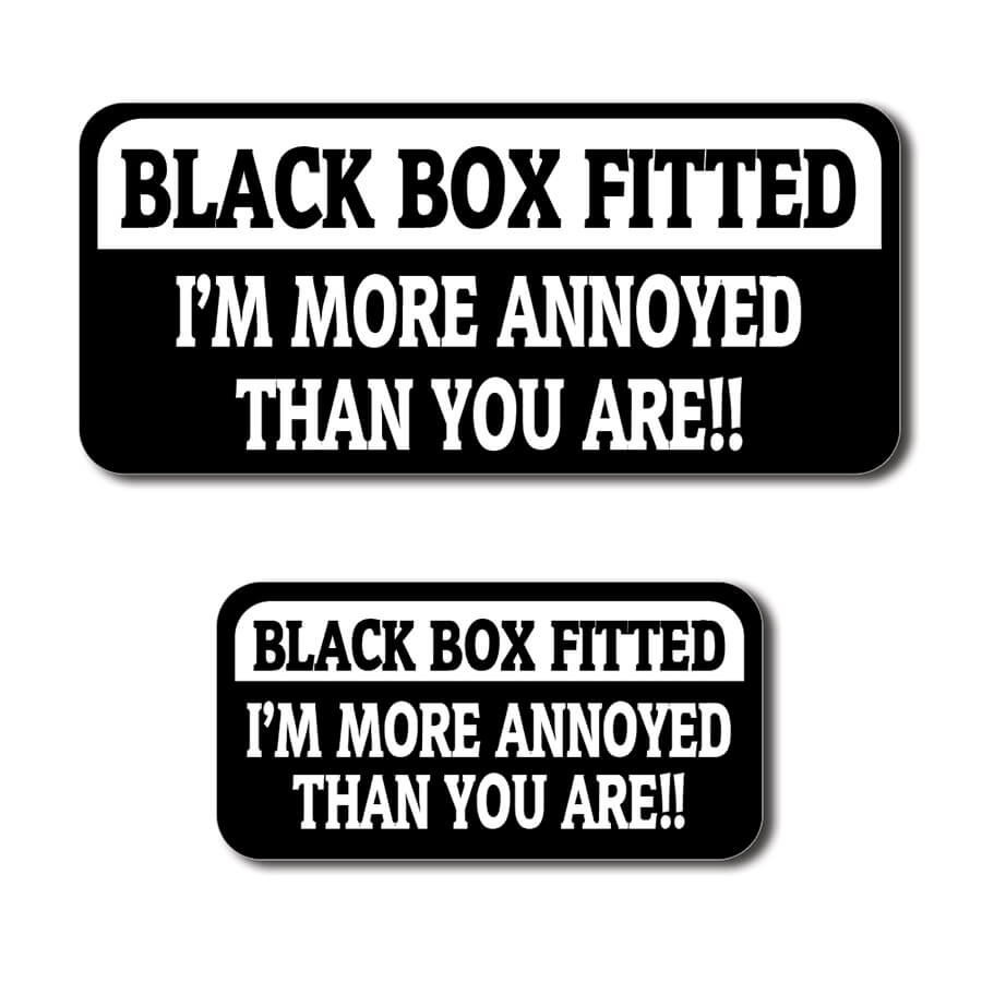Black Box Fitted Car Sticker 