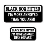 Black Box Fitted Car Sticker 