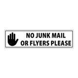 No Junk Mail Sign