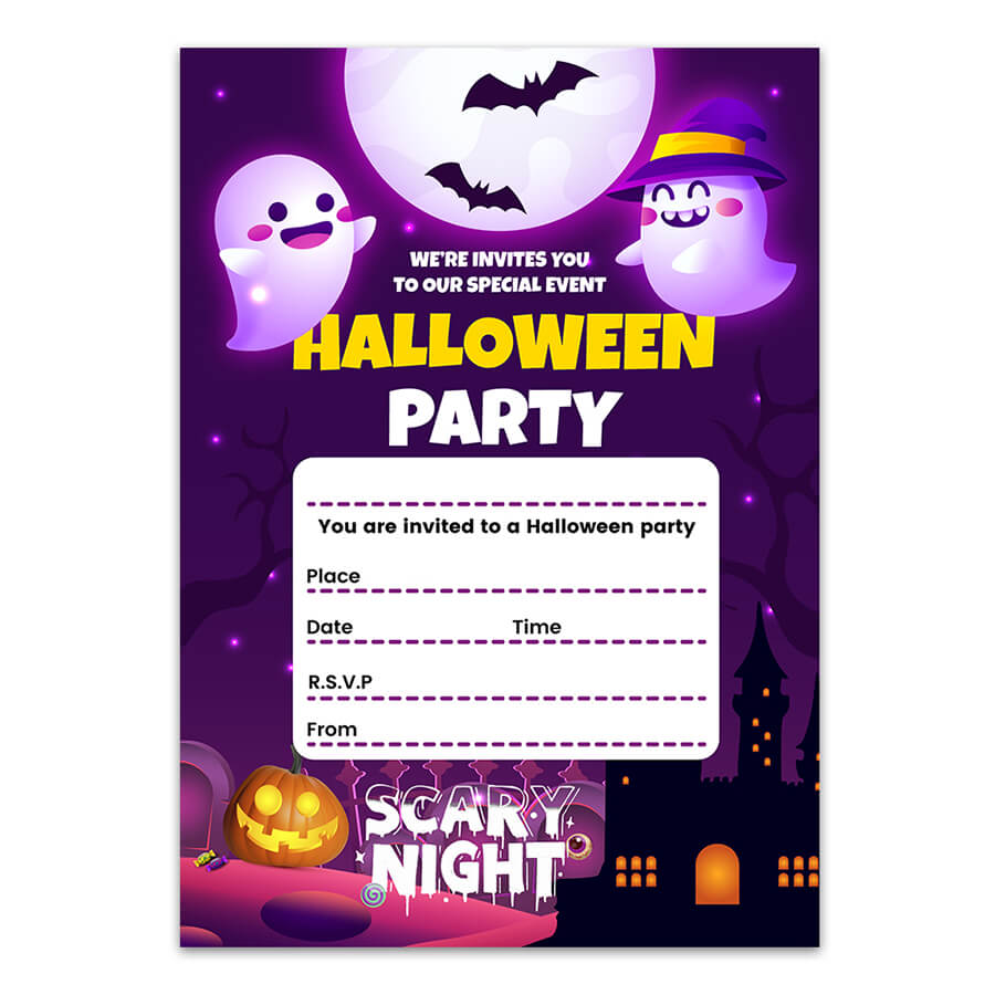 Halloween Party Invitations Card