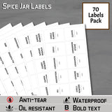 Minimalist Spice Jar Labels