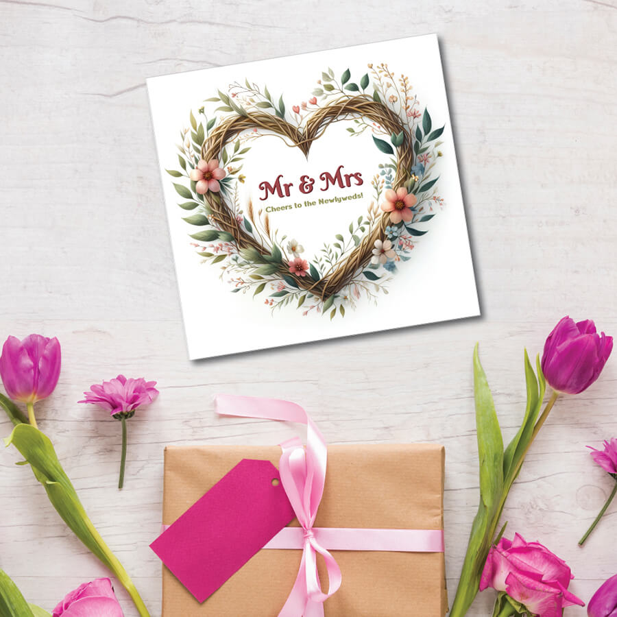 mrs and mrs card
