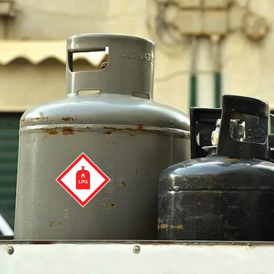 LPG Gas Locker Sticker