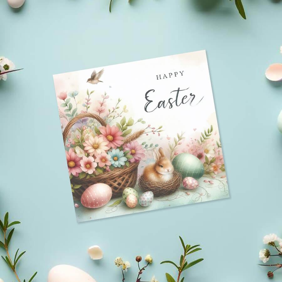easter cards for kids bunny design