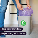 Green Recycle & Black Trash Bin Stickers